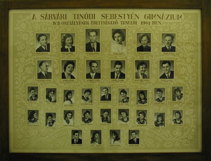IV.B osztály tablója (1957-1961)