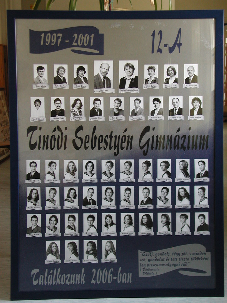 12.A osztály tablója (1997-2001)