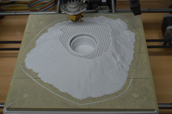 3D nyomtató múködés közben