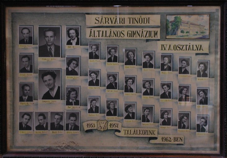 IV.A osztály tablója (1953-1957)
