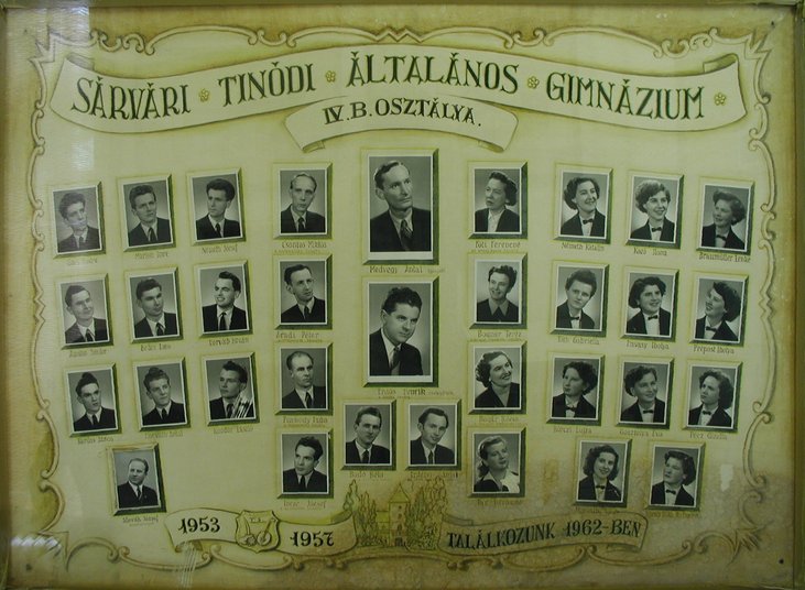 IV.B osztály tablója (1953-1957)