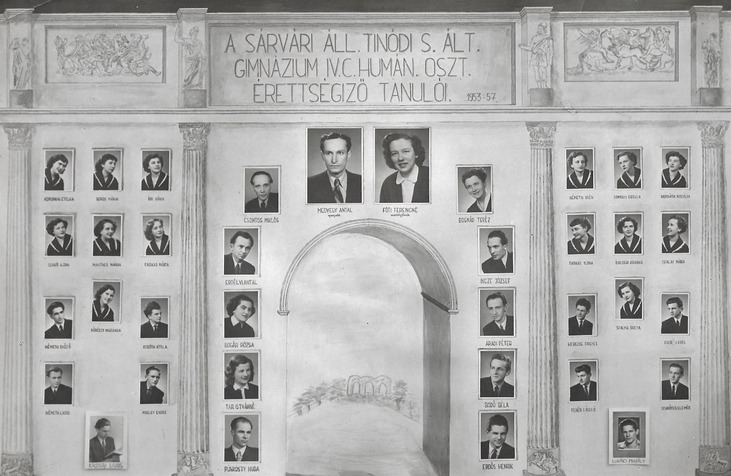 IV.C osztály tablója (1953-1957)