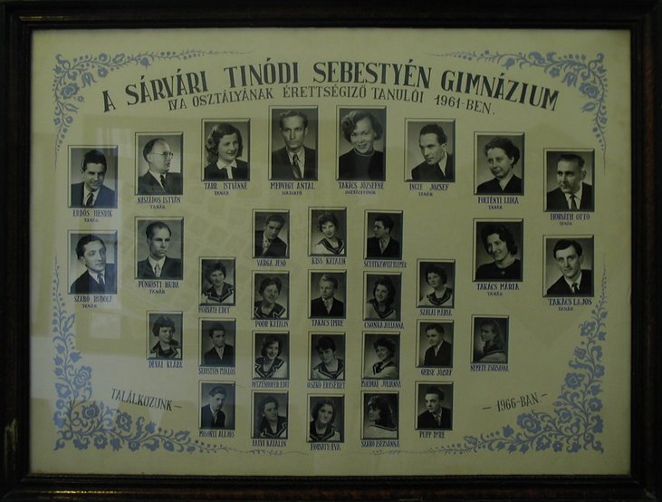 IV.A osztály tablója (1957-1961)