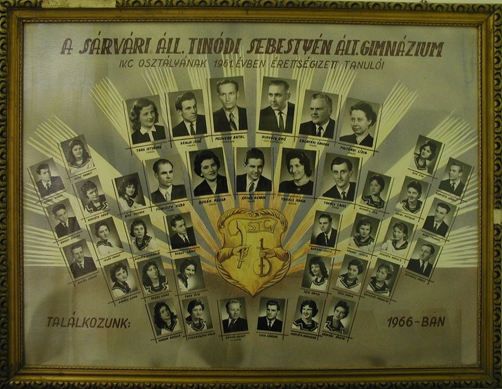 IV.C osztály tablója (1957-1961)
