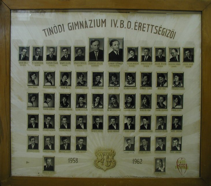 IV.B osztály tablója (1958-1962)