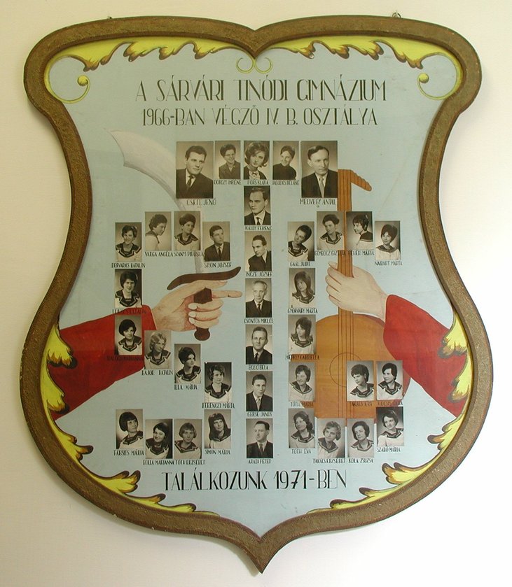 IV.B osztály tablója (1962-1966)