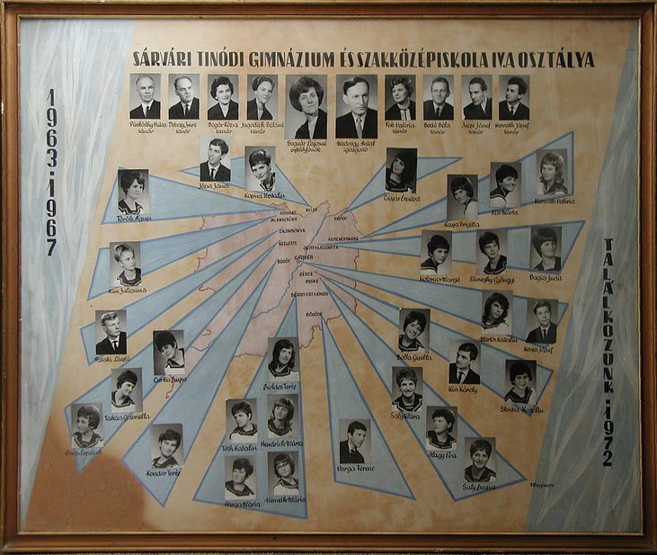 IV.A osztály tablója (1963-1967)