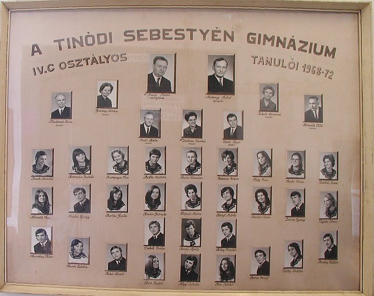 IV.C osztály tablója (1968-1972)