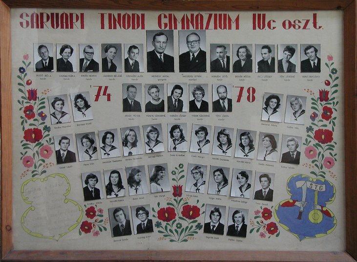 IV.C osztály tablója (1974-1978)
