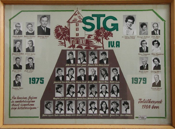 IV.A osztály tablója (1975-1979)
