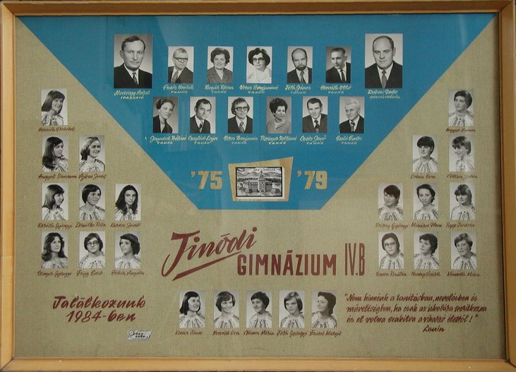 IV.B osztály tablója (1975-1979)