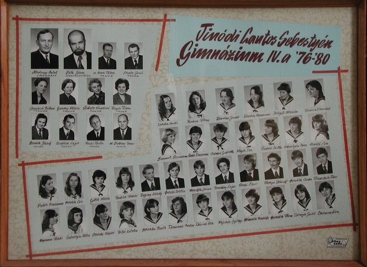 IV.A osztály tablója (1976-1980)