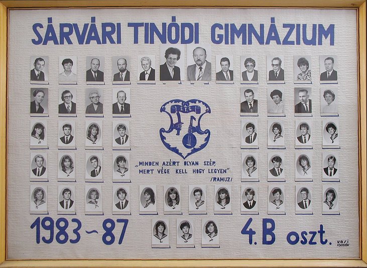 IV.B osztály tablója (1983-1987)
