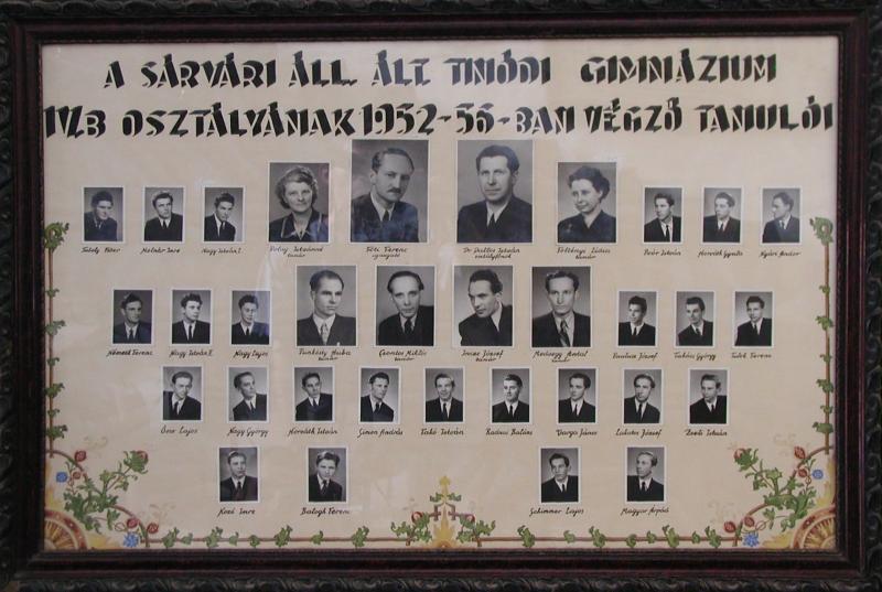 IV.B osztály tablója (1952-1956)