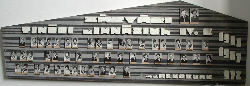 IV.C osztály tablója (1963-1967)