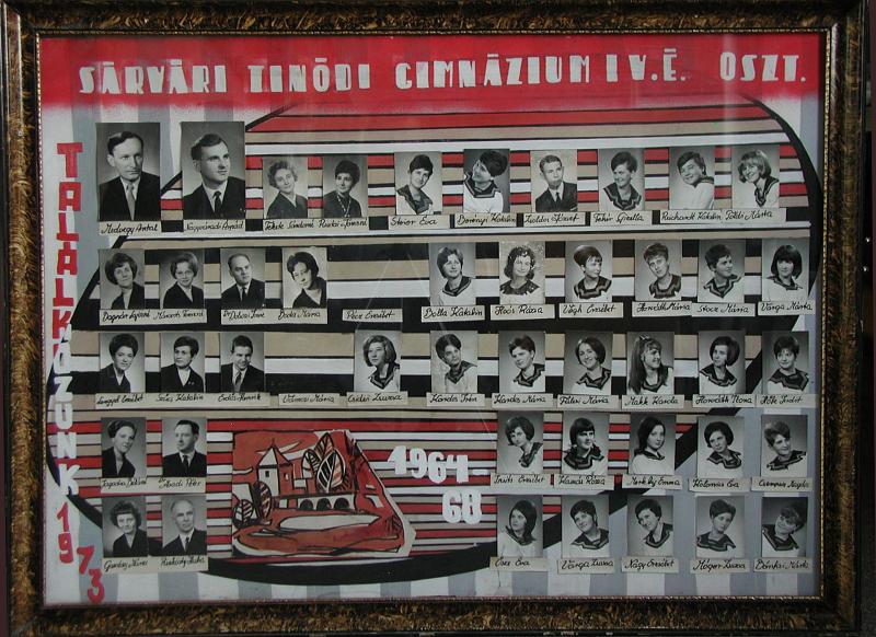 IV.E osztály tablója (1964-1968)