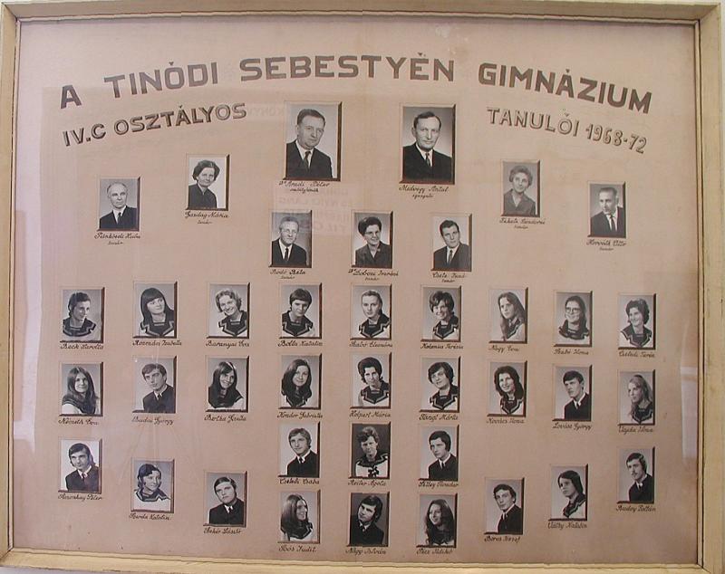 IV.C osztály tablója (1968-1972)