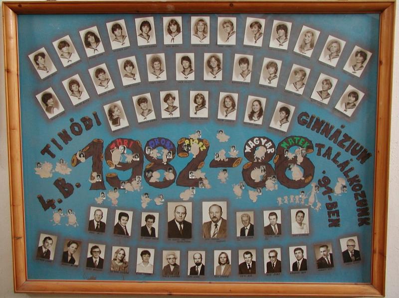 IV.B osztály tablója (1982-1986)