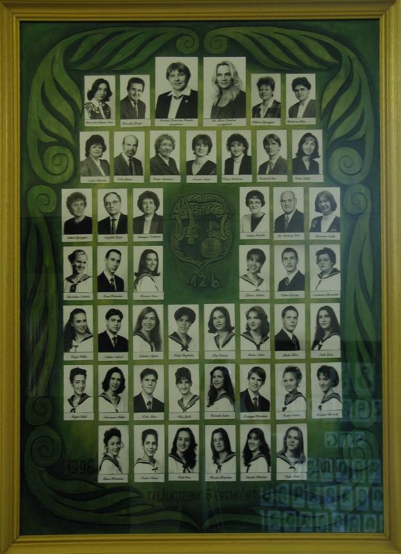 12.B osztály tablója (1996-2000)