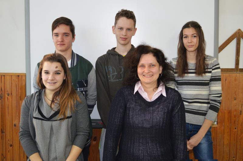 Simon Bence, Molnár Dániel, Bolla Evelin, Poór Szandra, Hegyiné Németh Andrea