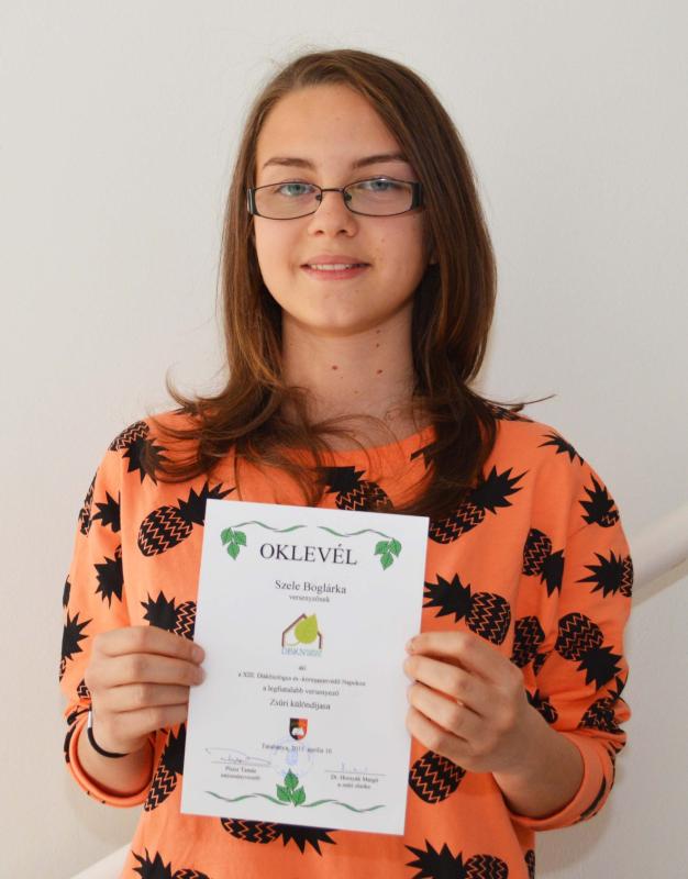 Szele Boglárka 9.A osztályos tanuló Szele Boglárka 9.A osztályos tanuló